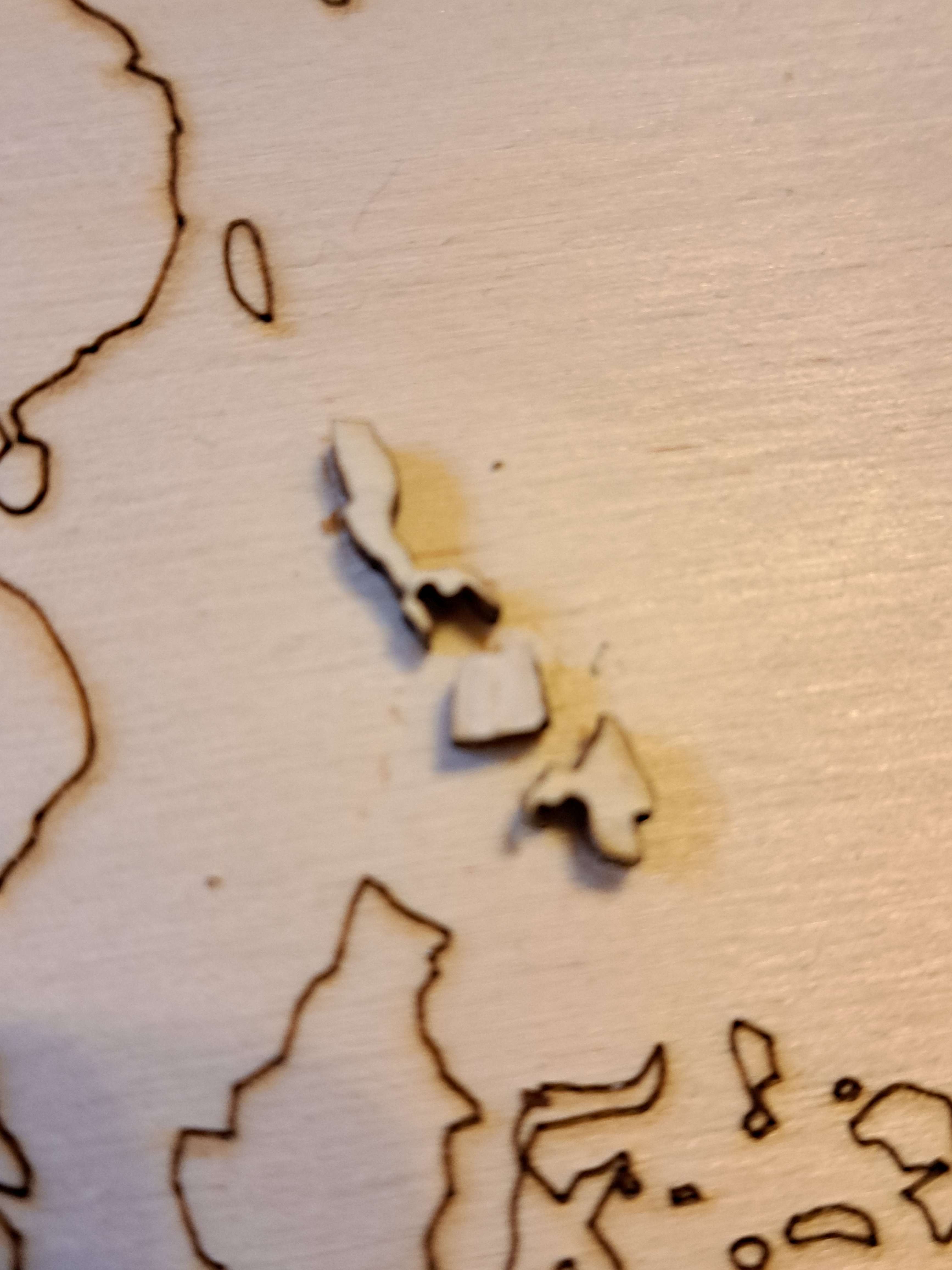 I have no idea where this piece came from but at a distance it fills the shape